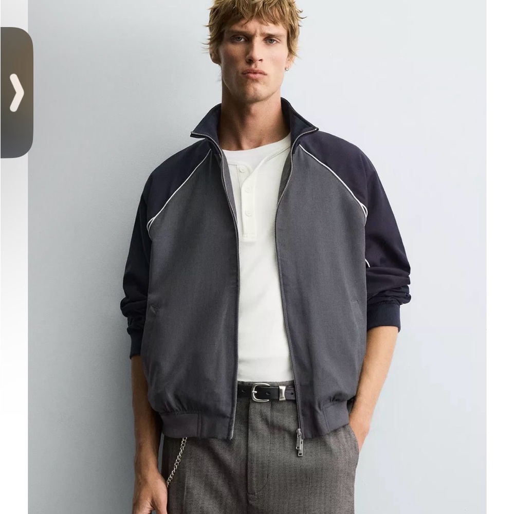 Zara Men’s Color Block Contrast Jacket